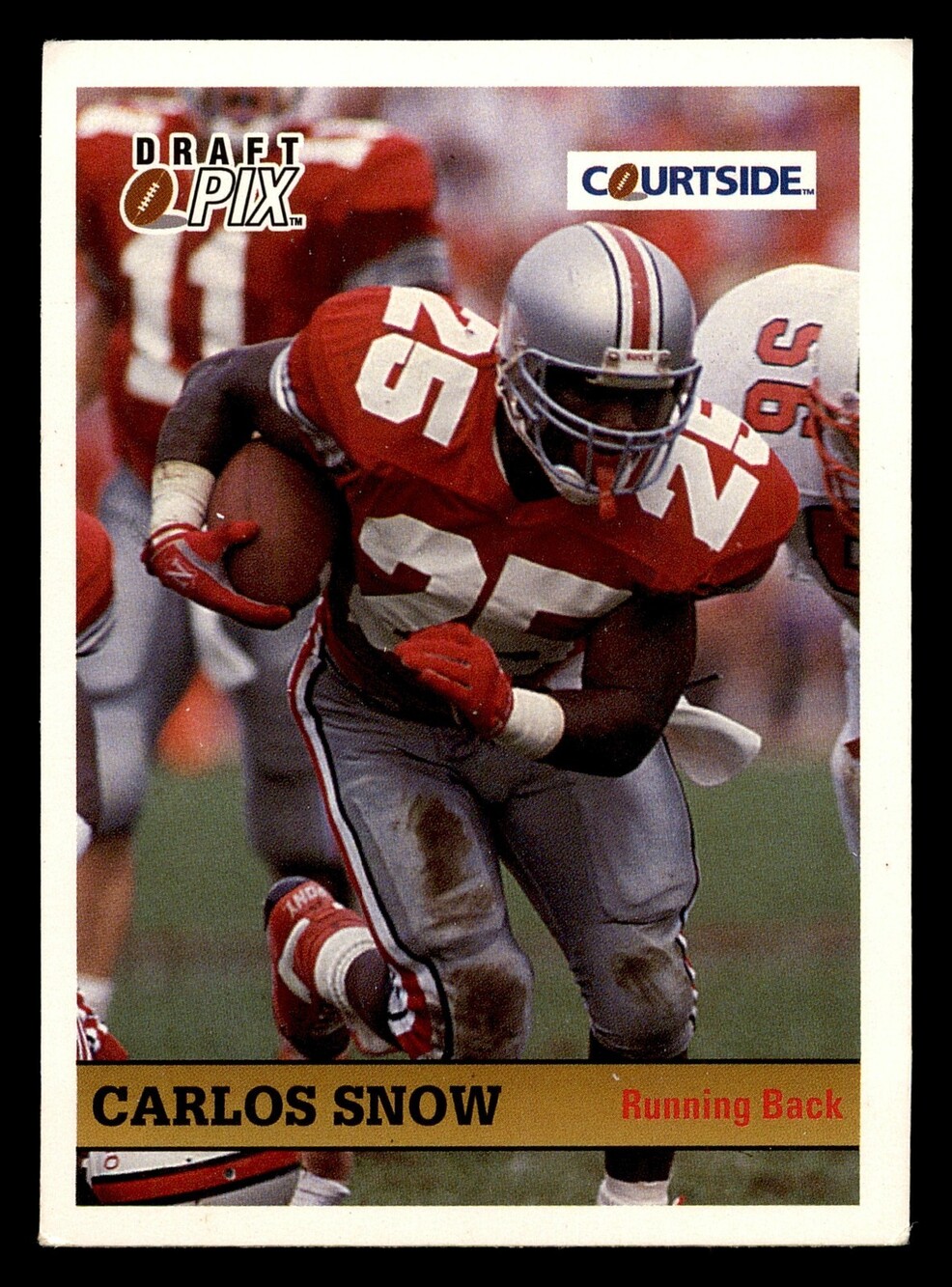 1992 Courtside Draft Pix #69 Carlos Snow Football Card Ohio State